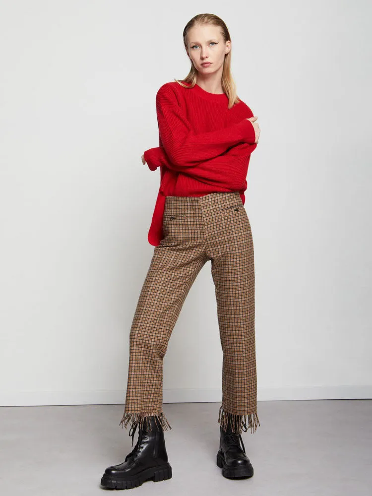 Ottod'Ame Jumper with Side Slits Flame